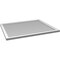 Ekena Millwork Vertical Surface Mount PVC Gable Vnt: Non-Functional, w/2"W x 1-1/2"H, Brickmould Frame, 42"W x 34"H GVPVE42X3402SN - alternate 3